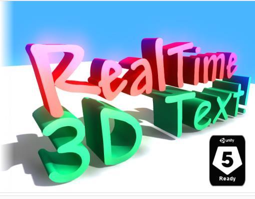 27 4.1.2 Realtime 3D Text Realtime 3D Text -laajennus ei varsinaisesti ole vain 3D-tekstin muokkain vaan sen tarkoitus on auttaa kehittäjiä luomaan 3D-valikkoja (Kuva 12). Kuva 12.