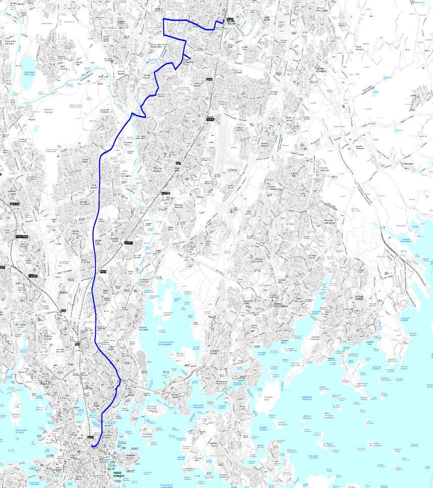 Liite 1-33 Linja 611 (B) Rautatientori - Tuusulanväylä - Tuomarinkylä - Siltamäki - Suutarila (B) - Viertola - Tikkurila 611 611B Pohjakartat: Karttakeskus, lupa L4322 Linja 611 Ruuhka Päivä/ilta La,