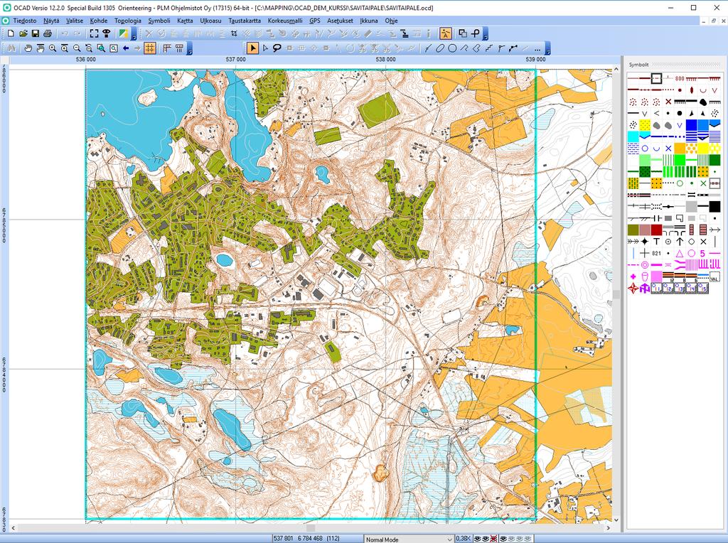 MML MAASTOTIETOKANNAN TUONTI KARTALLE Valitse Avaa Valitse muunnostiedosto (CRT) SHP_ISSOM2007_RYHMA_LUOKKA.