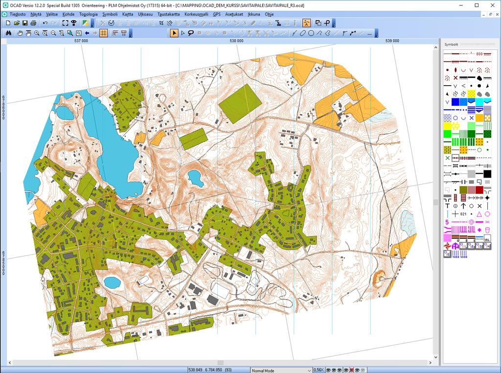 TrailO kartta SAVITAIPALE OCAD Digital