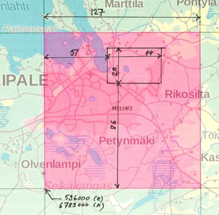 vierellä Avaa siellä oleva Excel tiedosto ja sieltä edelleen sivu 1AREA Täytä mittakuvan