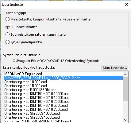 PERUSKARTTA MML maastotietokannasta on kätevää generoida peruskartta käyttäen OCADiä