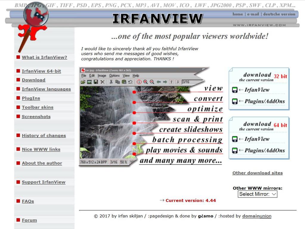 4. IRFANVIEW Lataa Irfanview osoitteesta: http://www.irfanview.