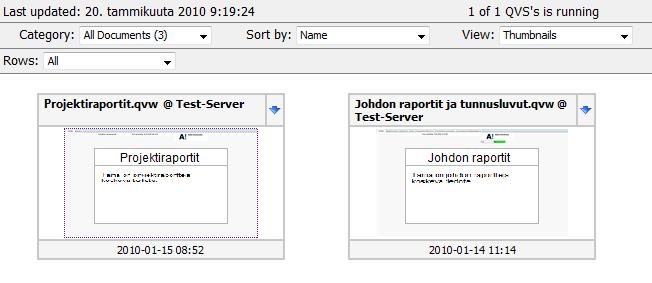 Järjestelmään siirryttäessä näytölle avautuu Access Point (aloitus-) näkymä, jossa käyttäjän käyttöoikeuksista riippuen näkyy yksi tai useampi raporttitiedosto.