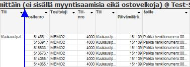 10/10 Sarakkeiden järjestyksen muuttaminen Jos selaimeen on asennettu Qlikview-lisäosa, voidaan sarakkeiden järjestystä raportilla muuttaa dynaamisesti, mikäli tämä on raportin asetuksissa sallittu.