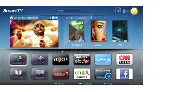 1 Esittely 1.1 Smart TV Liittämällä Philips Smart LED TV:n internetiin löydät täysin uuden televisiomaailman.