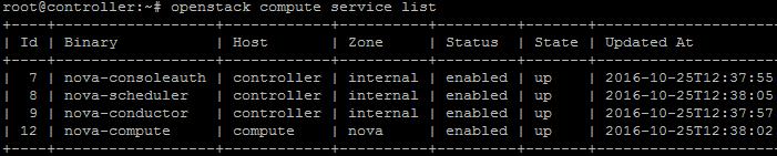 Komennon alapuolella näkyy OpenStackin palauttamaa informaatiota juuri luodusta imagesta. Kuva 6.