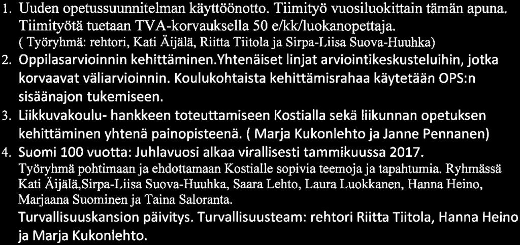 luokkalaisille suunnattu Kässäkerho, jonka ohjaajana toimii Kostian koulun tekstiilityönopettaja Marja Kukonlehto.