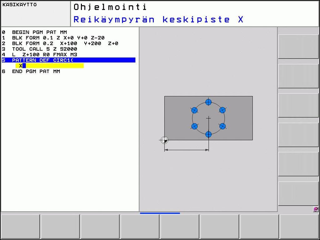 Kuviomäärittely PATTERN DEF 2.