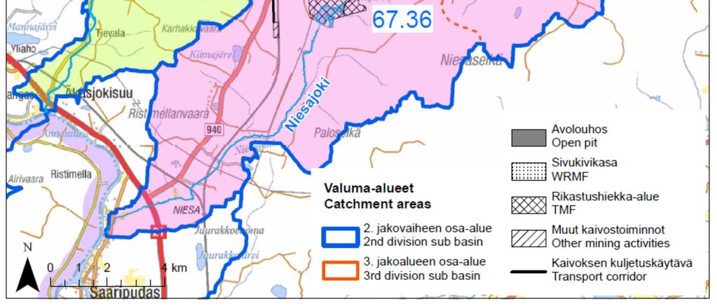 Joen happipitoisuuden (keskiarvo 94 %) on ollut pääosin erinomainen ja sähkönjohtavuus 2,6 ms/m alhainen.