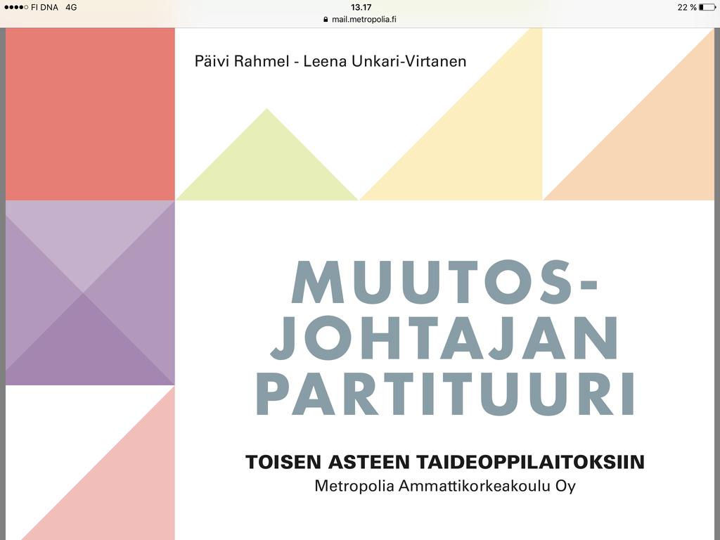 Esimerkikkinä "Muutosjohtajan