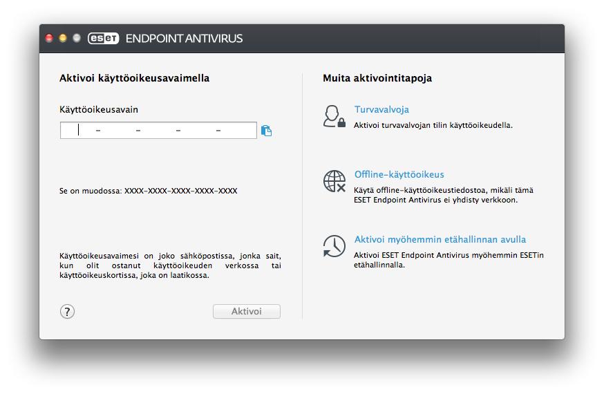 3.3.3 Asennuksen etäpoisto Voit asentaa tuotteen ESET Endpoint Antivirus asiakastietokoneista seuraavasti: 1.
