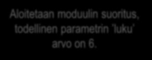 Proseduraalinen moduuli - esimerkki def kolmellajaollinen(luku): if luku%3 == 0: print Kolmella jaollinen" else: