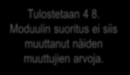 eimuutaarvoja(a, b) print a, b Tulostetaan 4 8.