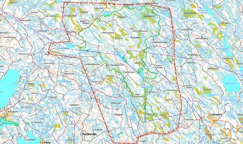 26 7.1 Talaskangas, Kajaani, Sonkajärvi, Vieremä (540161) Pinta-ala: 10357 ha Talaskankaan alue on lähes luonnontilaisena säilynyt vedenjakaja-alue eteläboreaalisen ja keskiboreaalisen vyöhykkeen