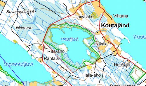 28 7.3 Hetejärvi, Keitele (540156) Pinta-ala: 370 ha Hetejärvi on kansainvälisesti arvokas lintujärvi.