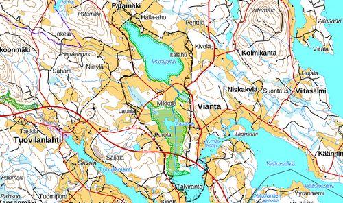 29 7.4 Patalahti ja Patajärvi, Maninka, Kuopio (540160) Pinta-ala: 880 ha Maaningalla sijaitsevat Patajärven ja Patalahden erottaa toisistaan Patajoki.