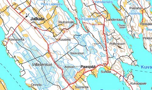 34 7.9 Naavasuo, Jalkala, Suonenjoki (540167) Pinta-ala: 781 ha Laaja yhtenäinen metsä- ja suo alue, joka sisältää eri-ikäistä metsää. Joukossa on myös lahopuustoa, joka elävöittää alueen lajistoa.