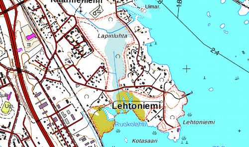 38 7.13 Lehtoniemi, Varkaus (540171) Pinta-ala: 27 ha Lehtoniemi käsittää lehtomaista metsää, pensaikkoa ja kosteikon.