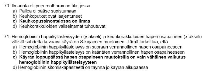 Farmasia Esimerkki vuoden 2006 farmasian valintakokeesta Helsingistä Esimerkki vuoden 2006 farmasian valintakokeesta Kuopiosta Lisätietoa pyrkimisestä ja