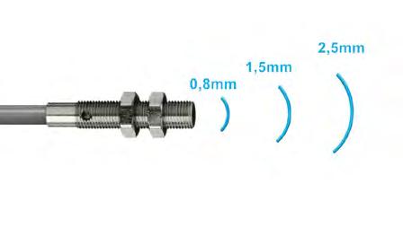 Kokonaan ruostumatonta terästä, IP68, 60bar Ei tunnista metallilastuja,