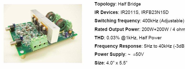 200 W, +/-50V