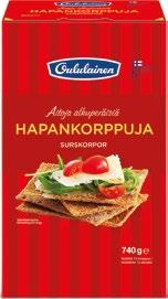 Hapankorppuja 200 g 18 pkt M, L, S, K, SJ, LS, RK 6 410349