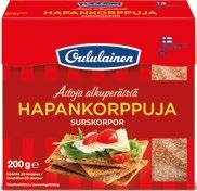 972330 Oululainen Tummia Hapankorppuja 215 g 18 pkt M, L, K,