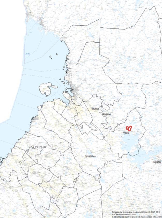 151 Alue Vaala Rovankangas- Pirttikangas Kunta Vaala Yleiskuvaus Rovankankaan-Pirttikankaan alue sijaitsee Vaalan kunnassa noin 5 km päässä Vaalan kunnan keskuksesta.