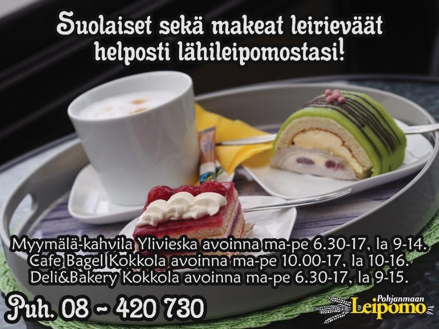 He antoivat valmiin taustakuvan, liikemerkin sekä tekstit.