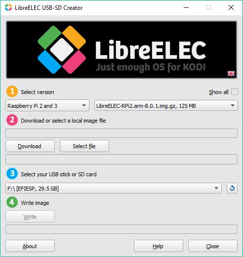 Liite 5 (8) Kuva 12. LibreELEC aloitusnäkymä. LibreELEC avautuu kuvan 29. osoittamaan aloitusnäkymään.