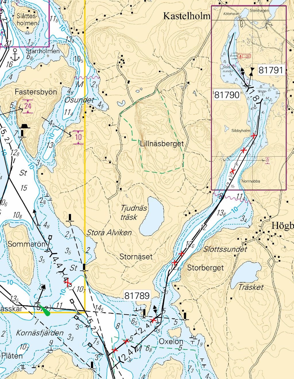 3 35-2016 D. Uudet viitat Nya prickar New spar buoys Lisää Inför Insert: No WGS 84 Kartat/Korten/Charts 1) 81789 Itä-Ost-East 60 11.777 N 20 03.602 E 32, C/757 2) 81790 Itä-Ost-East 60 13.517 N 20 04.