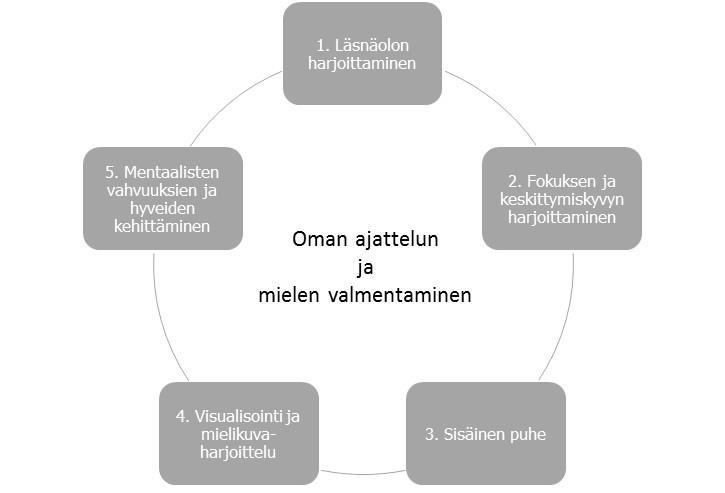 Kuvio 1. Esimiehen ammatillisen ja persoonallisen minän käyttö ja tasapaino. (Järvinen 2007, 139-140.) 9.