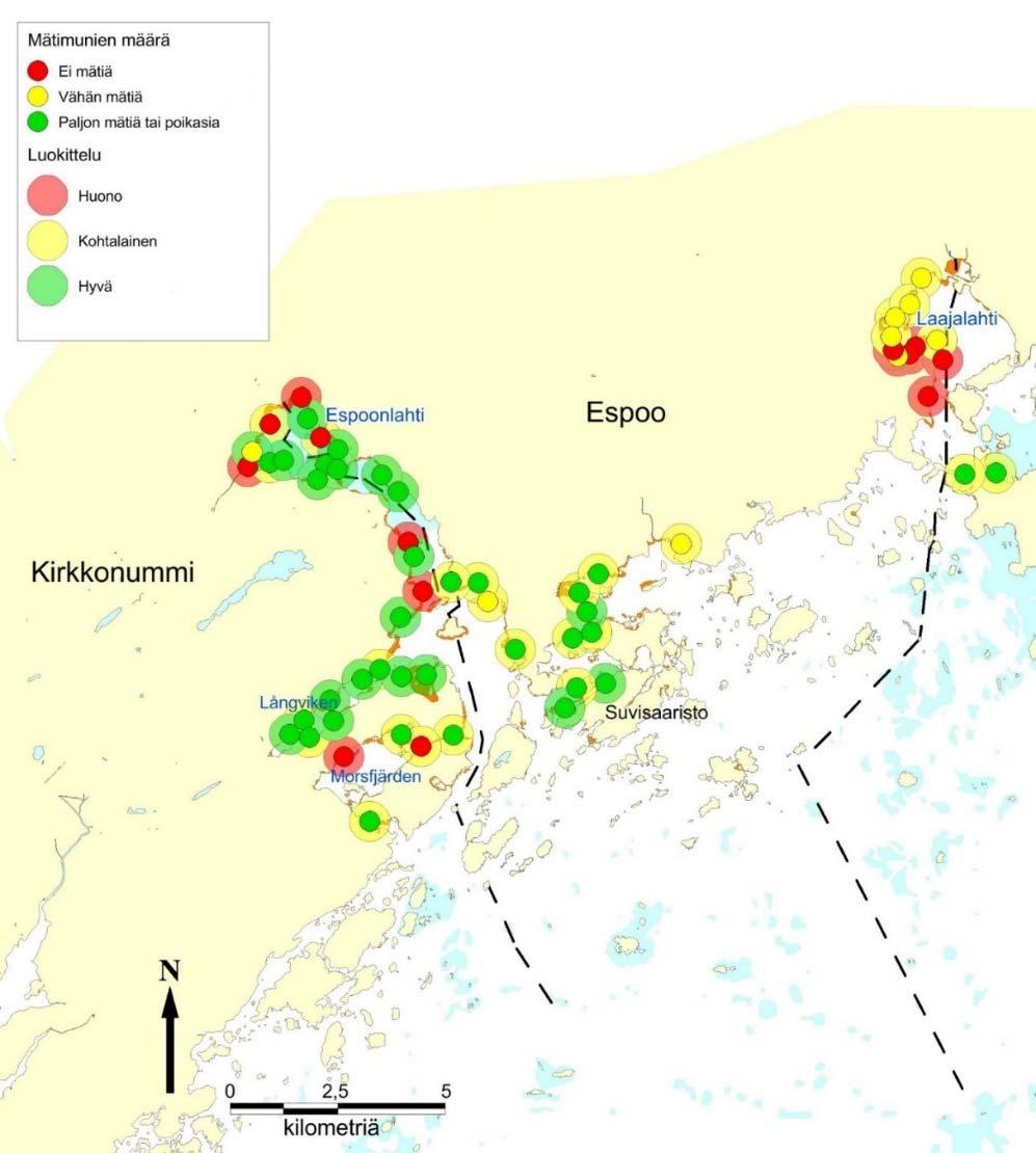 Helsingin edustan merialueen ammattikalastajien lahna- ja särkisaaliit ovat kasvaneet 2000-luvun lopulla.