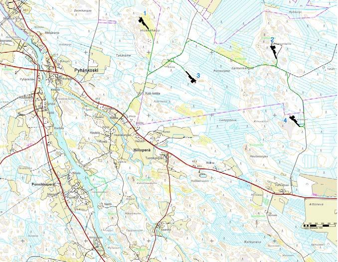 Pyhäjoki ja Merijärvi: Pyhänkoski Puisto luvitusvaiheessa Valmistuminen aikaisintaan 2014 4 x 2,3-4,5 MW (max.