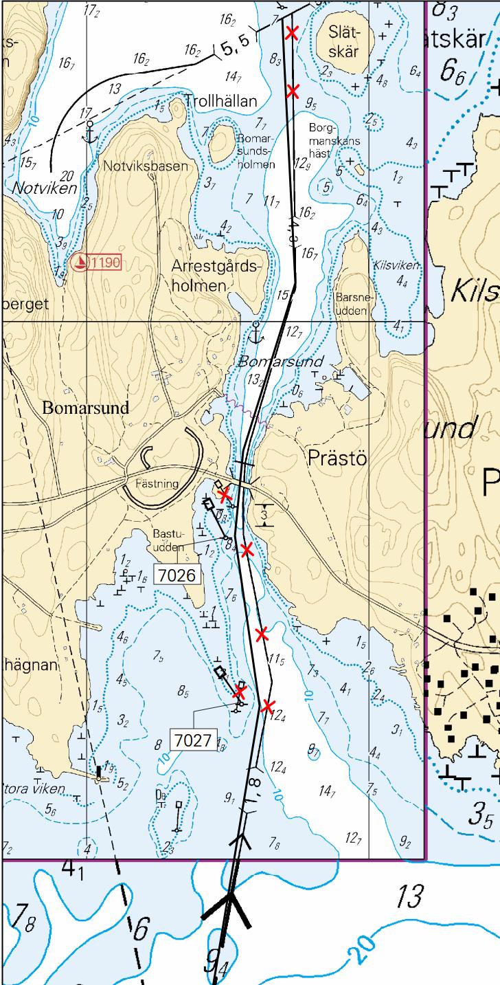 5 31-2016 Ei merikartan mittakaavassa - Inte i sjökortets skala - Not to scale of chart (FTA, Turku/Åbo 2016) *320. 28 C/740 Suomi. Saaristomeri. Ahvenanmaa. Sottunga. Nyhamn-Rödskär -väylä (8.2 m).