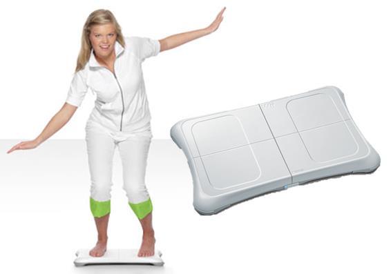 Kuva 6. Wii FIT tasapainolauta (www.wiifit.com) Wii FIT:n käyttöä on tutkittu paljon ja PubMedistä hakusanoilla wii fit balance löytyi 119 artikkelia. Zalecki ym.