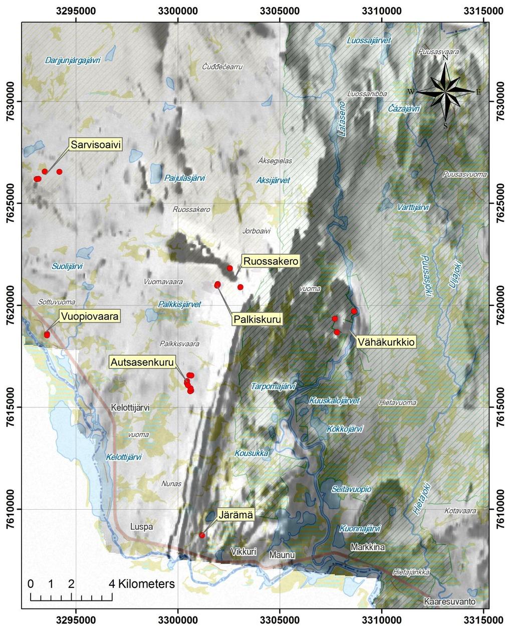 GEOLOGIAN TUTKIMUSKESKUS 2551017 HANKERAPORTTI 55 Kuva 29.