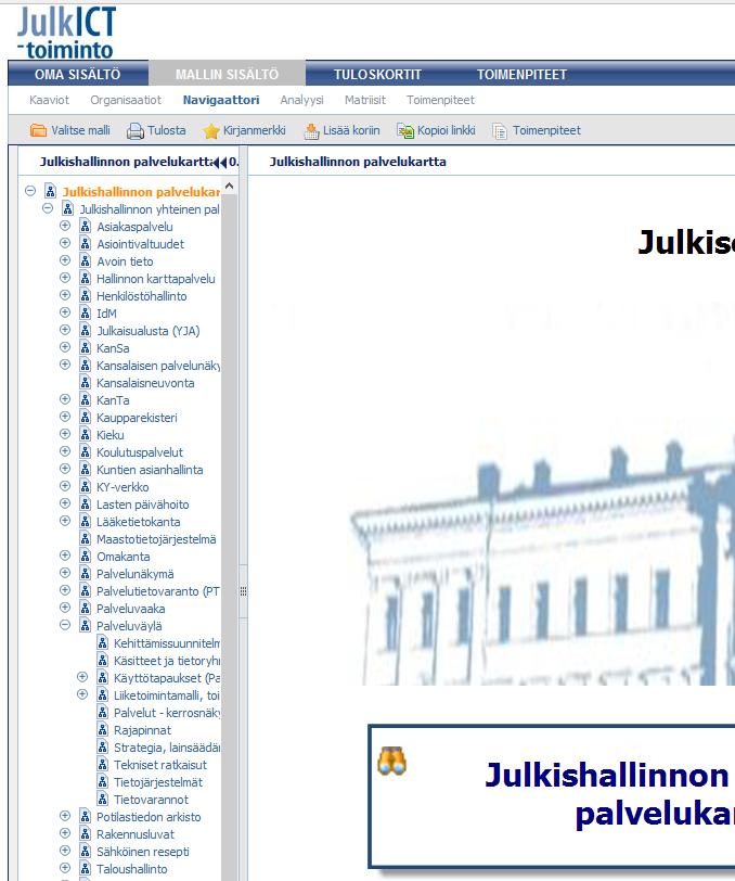 3. Palvelukartan katselu portaalissa - Selailu Voit