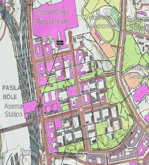 Pohjoinen sisäänkäynti Eteläinen sisäänkäynti Ratikat 7a ja 7b pysähtyvät tässä