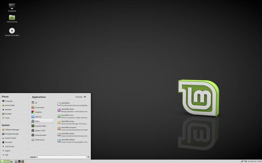 55 Cinnamon on alun perin GNOME 3:sta haarautettu työpöytäympäristö, jonka tavoitteena oli tuoda vanhasta GNOME 2:sta tuttuja ulkoasullisia ominaisuuksia myös uuteen versioon.