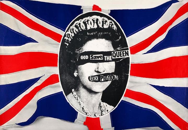 Jamie Reid : God Save the Queen 1977 1970-luvun typografisia tapahtumia hakanmediankronikkaa.blogspot.