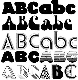 muotoiluyrityksen International Typeface Corporation ITC valo- ja tietokoneladontaa varten.