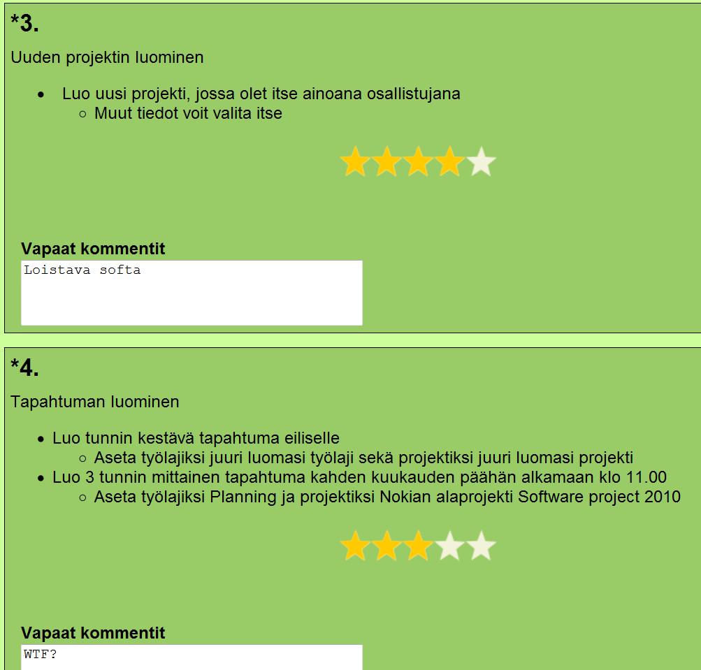 Quality metrics - usability
