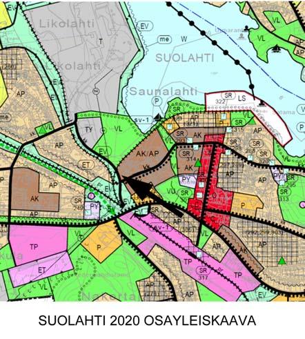 (Väisänen & Andersson, 2006) Alueen suunnittelutilanne Keski-Suomen lainvoimaisessa maakuntakaavassa (2009) suunnittelualue on merkitty taajamatoimintojen alueeksi (A), eli pääasiassa nykyisen