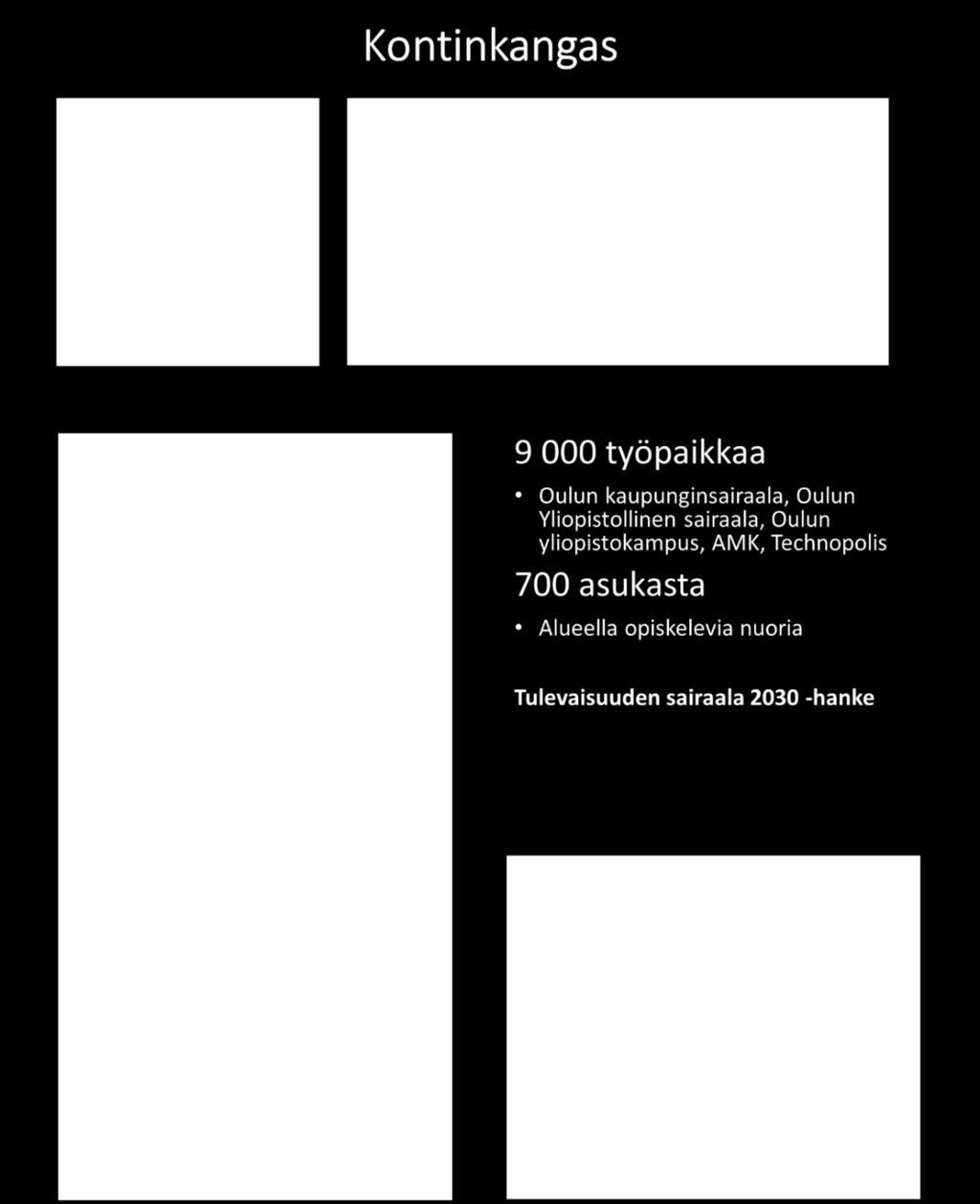 Miten saadaan erittäin voimakkaat toimijat (esimerkiksi Sello, Alberga BusinessPark, Oulun sairaala, Oulun yliopisto)