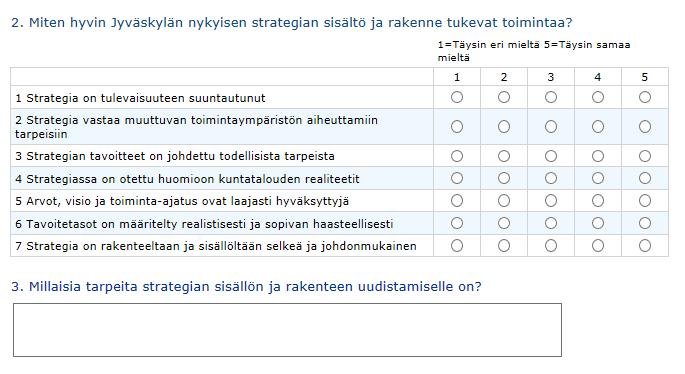 n strategian arviointi ja