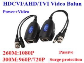 DC / NAARAS virtaplugi ruuviliitoksella. Max 5A / 30V ac/dc DCR-N HDCVI - HDTVI - AHD - CCD --> RJ45 muunnin.