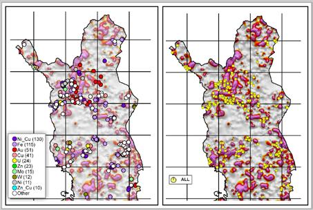 TrTarget: Toolpack for locating potential target areas for mineral exploration TrTarget: Työkalupakki uusien malminetsintäkohteiden määrittämiseen Yhdistämällä Geologian Tutkimuskeskuksen