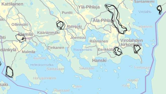 Pinta- ja pohjavesiolosuhteet Merenranta-alueiden osayleiskaavan suunnittelukohteet sijaitsevat pääosin seuraavien vesialueiden ranta-alueilla: Pohjoisselän ja Lukkarlahden itäranta,